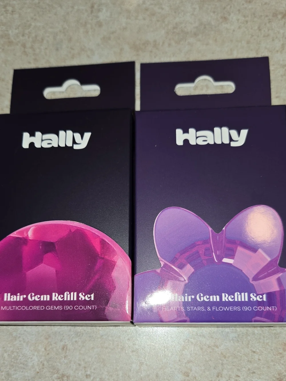 Hally Gem Pen Hair Gem Styling Set with 2 Refills NWT